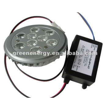 11W G53 AR111 Downlight LED regulable con conductor exterior